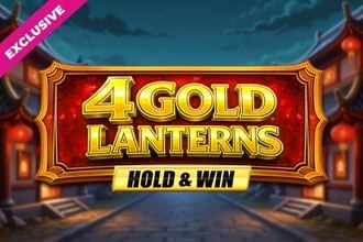 4 Gold Lanterns Hold & Win